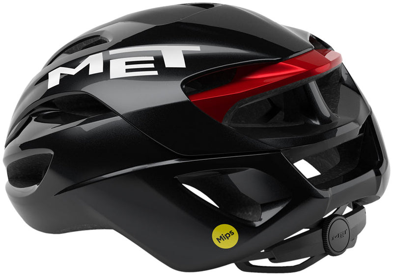 Load image into Gallery viewer, MET Rivale Helmet - Black/Red Glossy, Small

