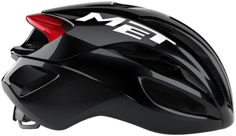 Load image into Gallery viewer, MET Rivale Helmet - Black/Red Glossy, Medium
