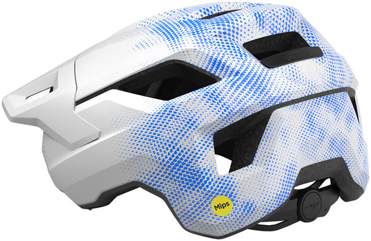 MET Shelter Youth Helmet - White/Blue, Universal