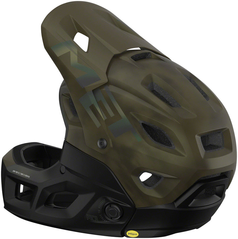 Load image into Gallery viewer, MET Parachute MCR MIPS Helmet - Kiwi Iridescent, Matte, Large
