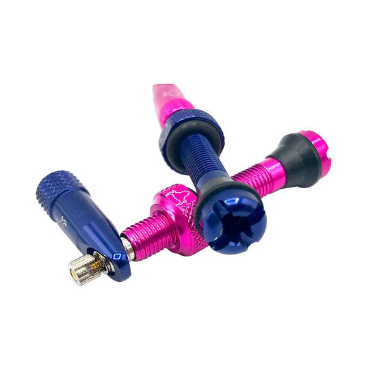 Hold Fast Cycling Tubeless Valve Stem, 42mm (Pair) - Black