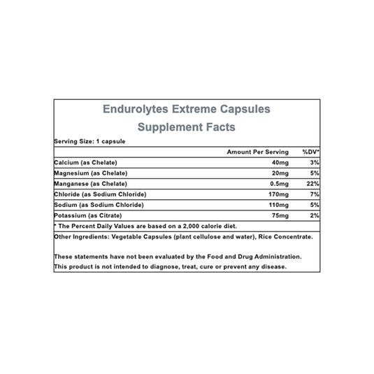 Hammer Nutrition Endurolytes Extreme Multi-Dose Bottle, 120/Count