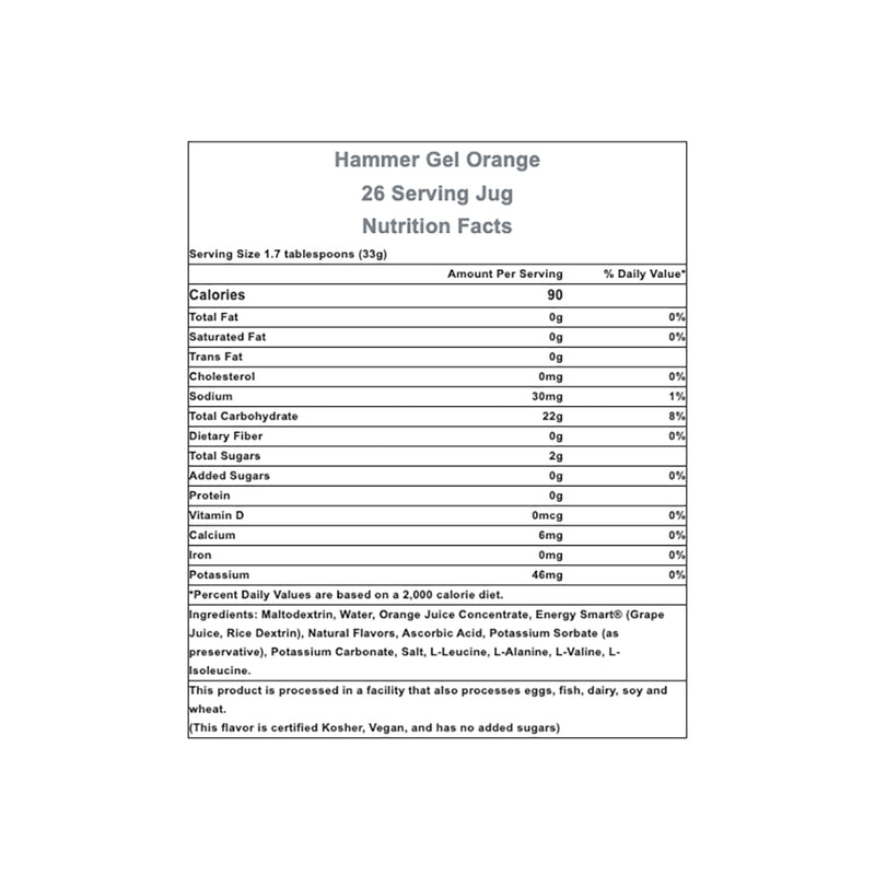 Load image into Gallery viewer, Hammer Nutrition Hammer Gel, Orange, 1lb 14oz Jug
