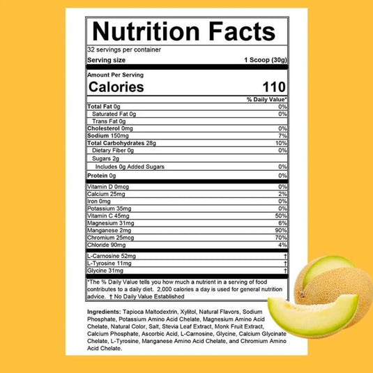 Hammer Nutrition Heed, Melon 2.0, 32 Servings