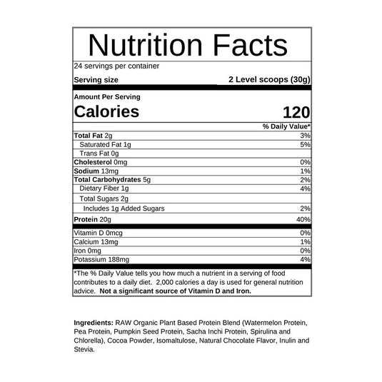 Hammer Nutrition Plant Protein Powder Drink Mix, Chocolate, 24 Servings