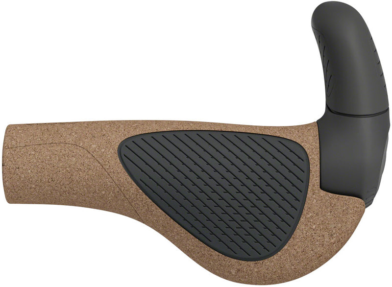 Load image into Gallery viewer, Ergon GP2 Evo BioKork Grips - Lock-On, Large, Black/Tan
