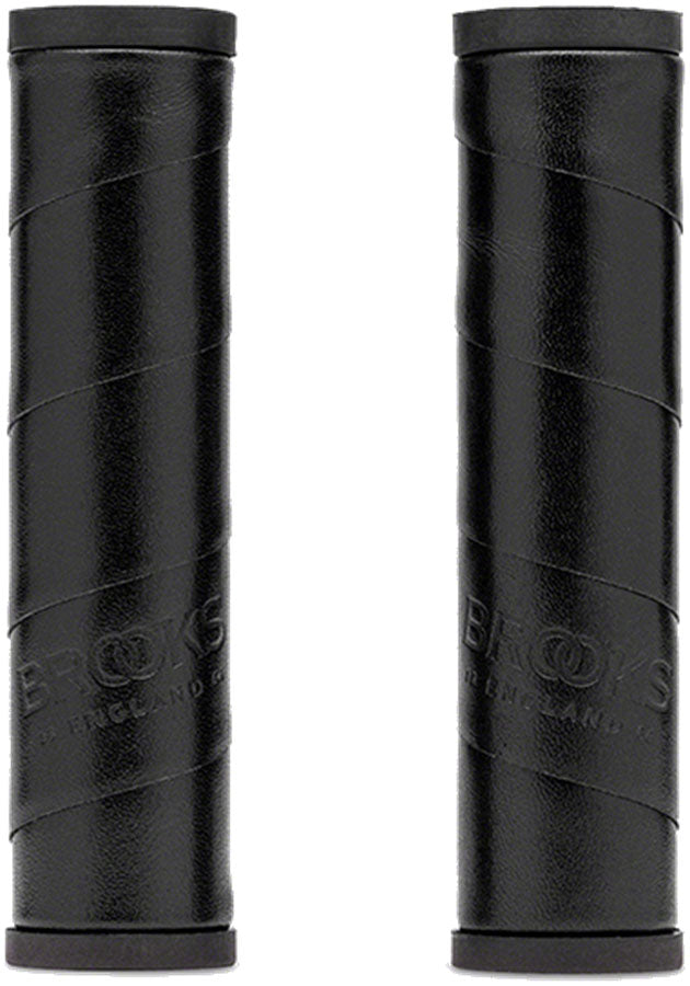 Load image into Gallery viewer, Brooks-Willow-Leather-Grips-Grips-No-130-Bicycle-Grips
