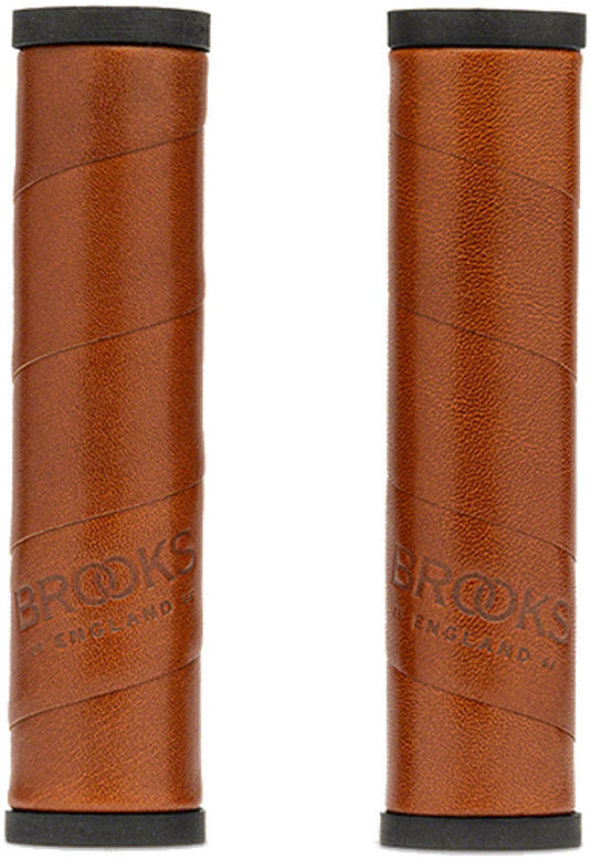Brooks-Willow-Leather-Grips-Grips-No-130-Bicycle-Grips