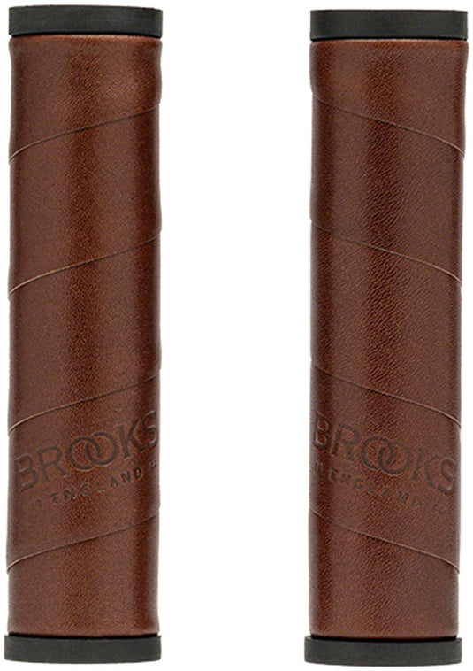 Brooks-Willow-Leather-Grips-Grips-No-130-Bicycle-Grips