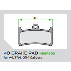 Hope V4 Brake Pads Sintered Disc Caliper Rotor Metallic Bicycle Bike Wet Weather
