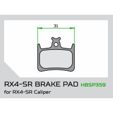 Hope X2 Disc Brake Pads - Sintered Compound