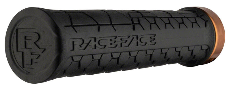 Load image into Gallery viewer, RaceFace Getta Grips - Lock-On, 33mm, Black/Kashmoney Gold
