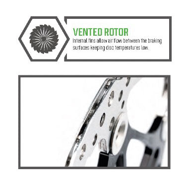 Load image into Gallery viewer, Hope V4 Vented Disc Rotor, 6-Bolt, Floating, 203mm, Blk
