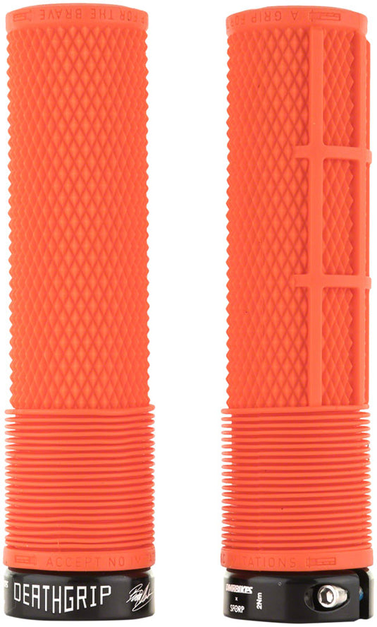DMR-Flangeless-Deathgrip-Thick-Grips-Lock-On-Grip-140-Bicycle-Grips