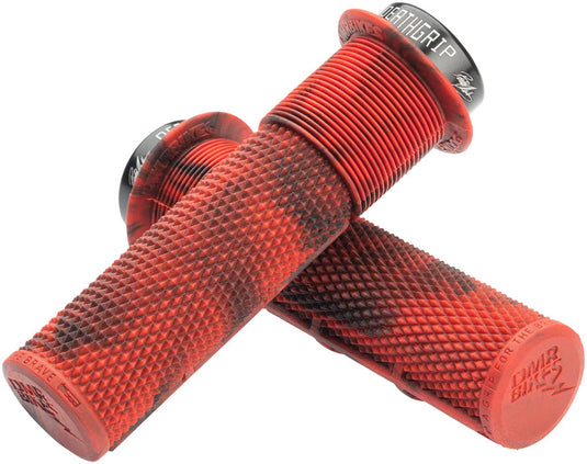 DMR-Flanged-Deathgrip-Thick-Grips-Lock-On-Grip-140-Bicycle-Grips