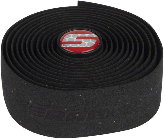 SRAM SuperCork Bar Tape Bundle Durable Synthetic Cork, Black, 2-Pack for Comfortable Bike Control