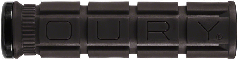 Load image into Gallery viewer, Oury Single-Sided V2 Lock-On Grips Jet Black, Durable Rubber, Easy Install, Optimized for Mountain &amp; Road Cycling
