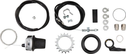 Sturmey Archer RX-RK5 5 Speed Hub: 32H, 135OLD, 90mm 6-Bolt Disc, Silver