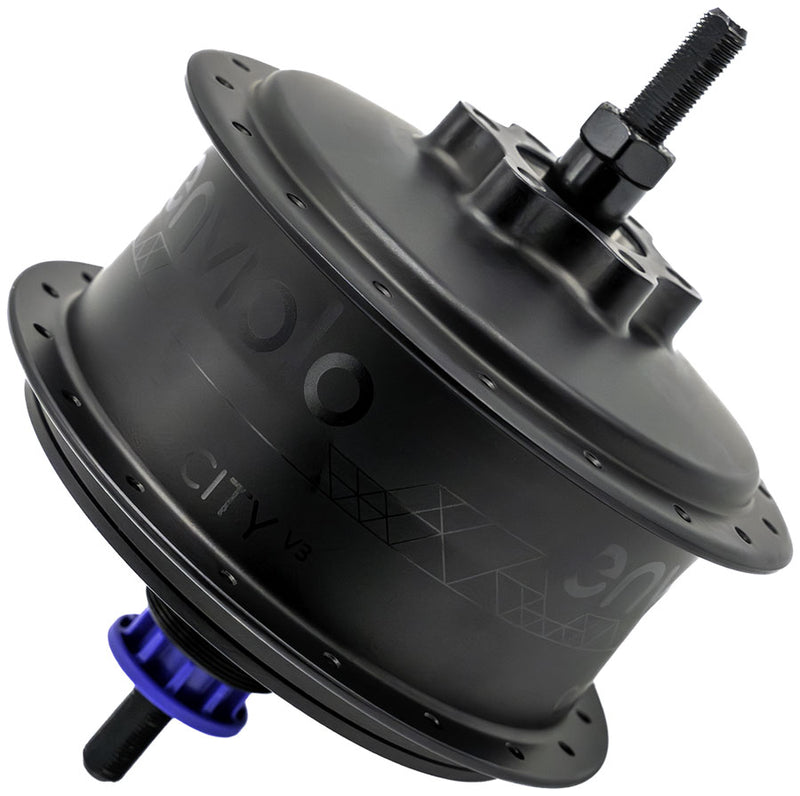 Load image into Gallery viewer, Enviolo CT3 City CVP Internally Geared Hub - 32h, 40t spline Hub Interface, 6-Bolt Rotor Mount, 135mm Solid Axle
