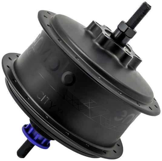 Enviolo CT3 City CVP Internally Geared Hub - 32h, 40t spline Hub Interface, 6-Bolt Rotor Mount, 135mm Solid Axle