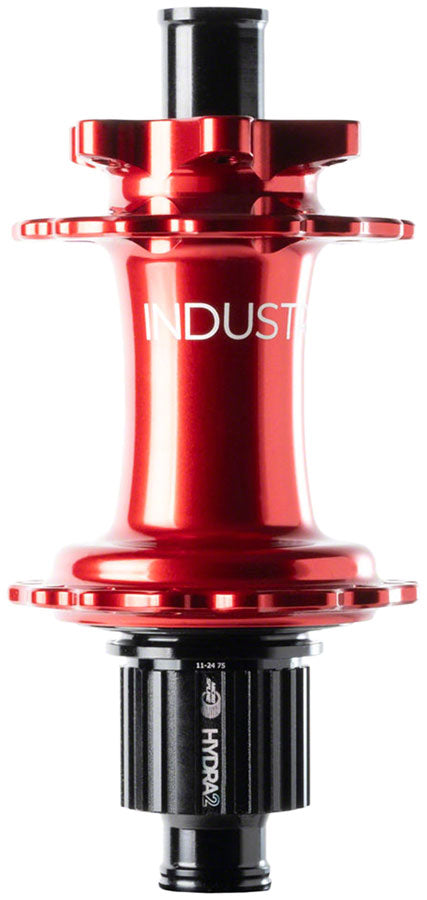 Industry Nine Hydra 2 Boost MicroSpline, Disc Hub, Rear, 32H, 12mm TA, 148mm, Shimano Micro Spline, Red