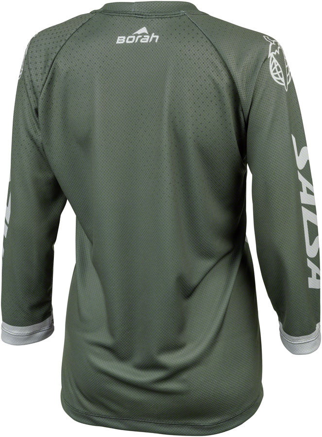 Load image into Gallery viewer, Salsa Women's Fleet 3/4 MTB Jersey - Large, Green, White
