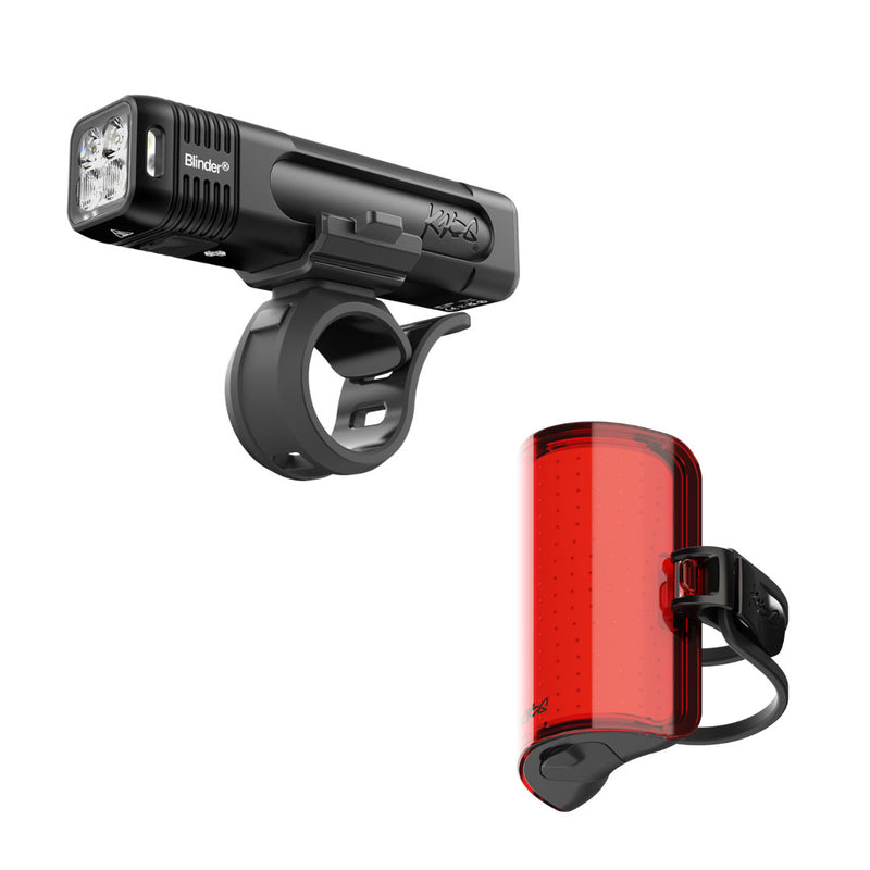 Load image into Gallery viewer, Knog-Blinder-1000-Cobbler-Reflex-Set-Headlight-&amp;-Taillight-Set-Flash-LGST0485
