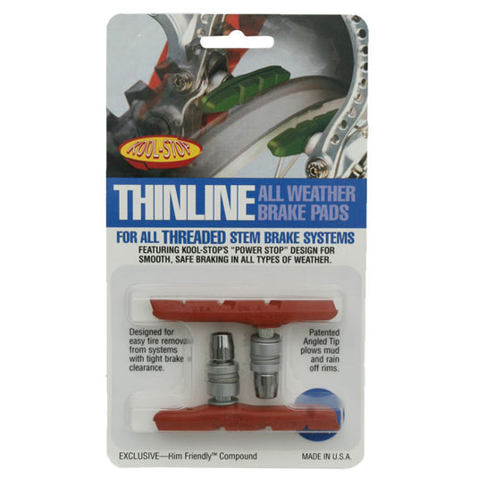 Koolstop-Thinline-Brake-Shoe-Threaded-Post-Mountain-Bike-Dirt-Jumper-Hybrid-Comfort-Bike-BR1118-Bicycle-Brake-Pads