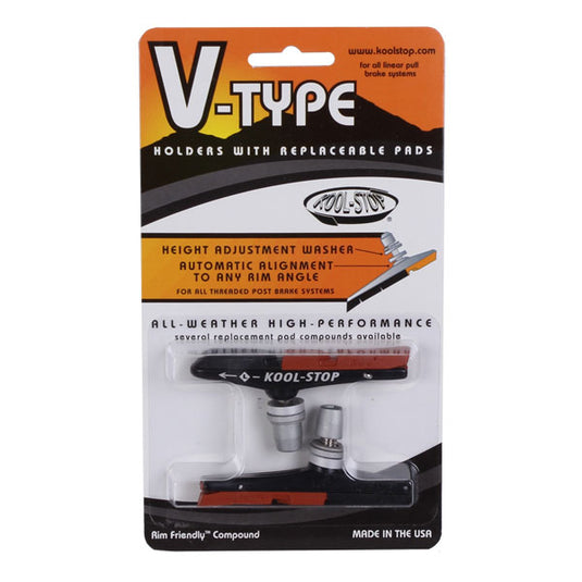 Kool-Stop-V-Type-Brake-Shoe-Threaded-Post-BRPD0374-Bicycle-Brake-Pads