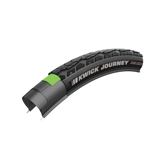 Kenda Kwick Journey Sport KS 700x38 Wire TPI 85 Black/Black Reflective Road Tire