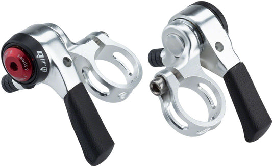 microSHIFT-Shifter-Set-8-Speed-Thumb-LD0182-Bicycle-Shifters-Flat-Bar-Pair
