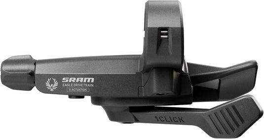 SRAM S100 Eagle Trigger Shifter - Rear, 12-Speed, Single-Click, Integrated Clamp, Black, B1