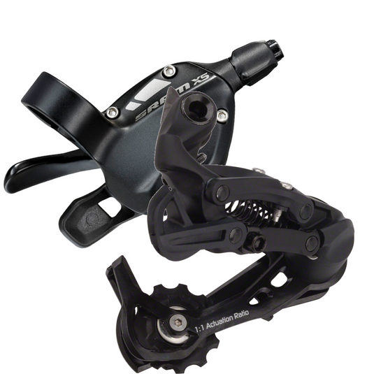 SRAM X5 9-Speed Trigger Shifter & Rear Derailleur Bundle Reliable Performance, Black, for Mountain & Touring Bikes