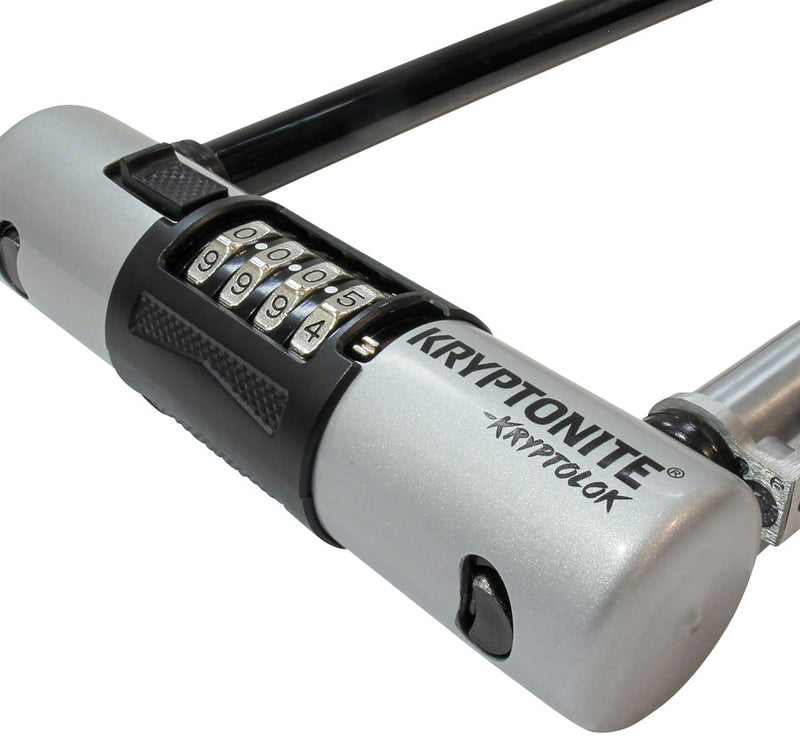 Load image into Gallery viewer, Kryptonite Kryptolok Combo Std, U-Lock, Combination, 102x229mm, 4x9", Thickness in mm: 12.7mm, Black
