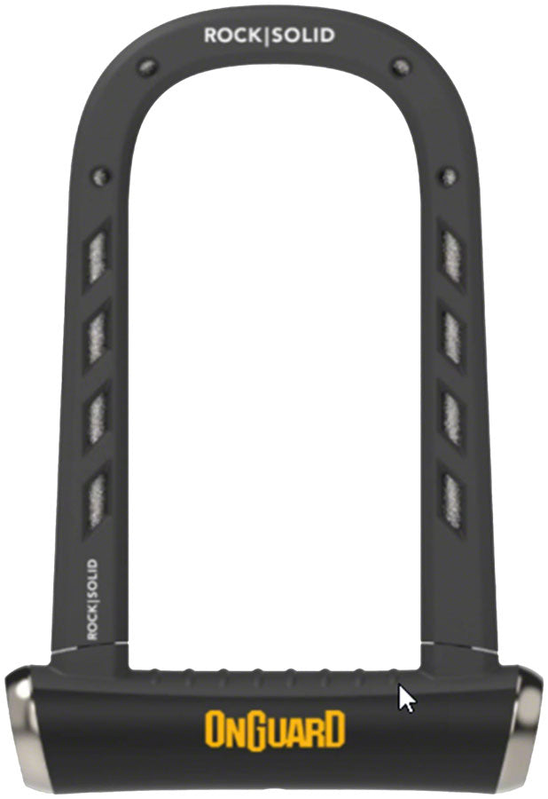 Load image into Gallery viewer, OnGuard RockSolid 8590 U-Lock Bundle Heavy-Duty Steel Bike Lock with Bump-Proof Z-Cylinder
