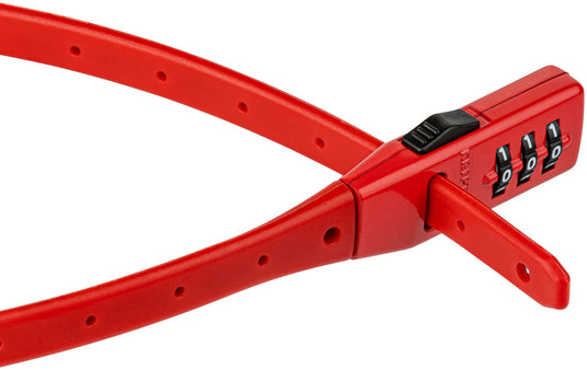 Kryptonite Click Lock Combo Cable lock, Combination, 10mm, 45cm, 1.5', Red