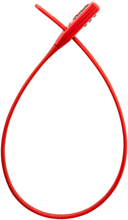 Load image into Gallery viewer, Kryptonite Click Lock Combo Cable lock, Combination, 10mm, 45cm, 1.5', Red
