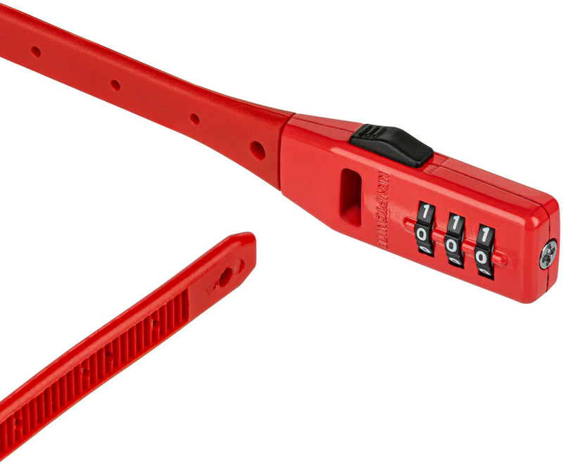 Load image into Gallery viewer, Kryptonite Click Lock Combo Cable lock, Combination, 10mm, 45cm, 1.5', Red
