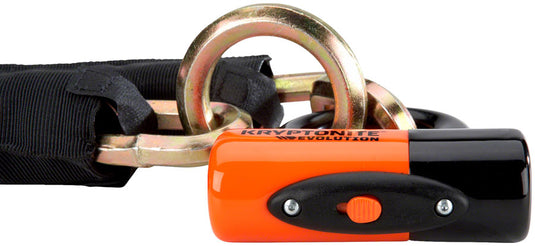 Kryptonite New York Cinch Ring Chain 1275 and Evolution Disc Lock Keyed 70cm