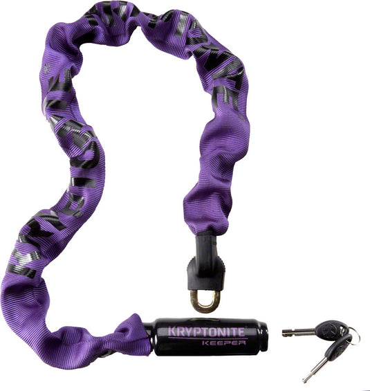 Kryptonite Keeper 785 Steel Chain Locks Moderate Security, 85cm, Keyed, Manganese Steel, Scratch-Resistant, Versatile Bike Security Set