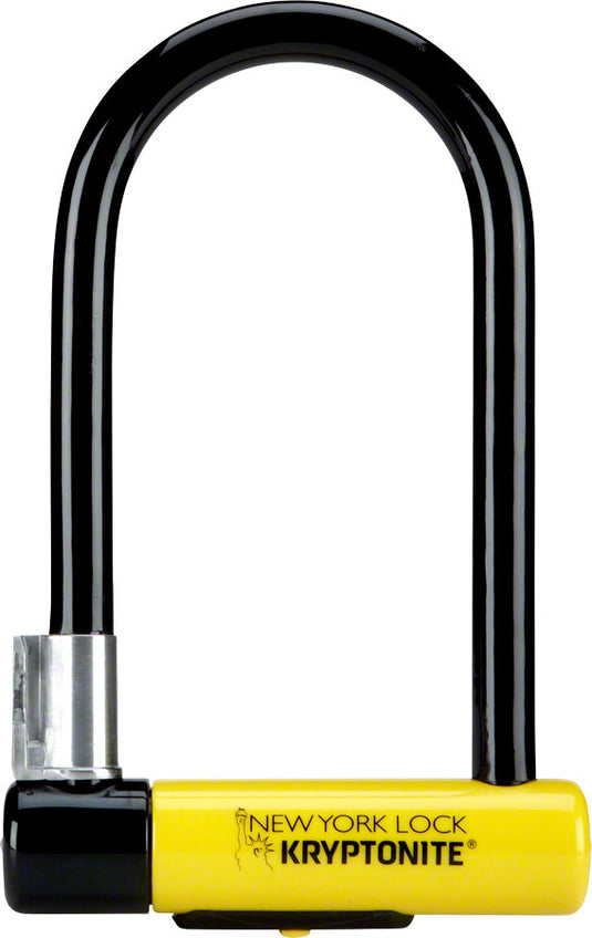 High-Security Kryptonite New York U-Lock 3.25 x 6 Double Deadbolt, Hardened Steel, Keyed, 2-Pack