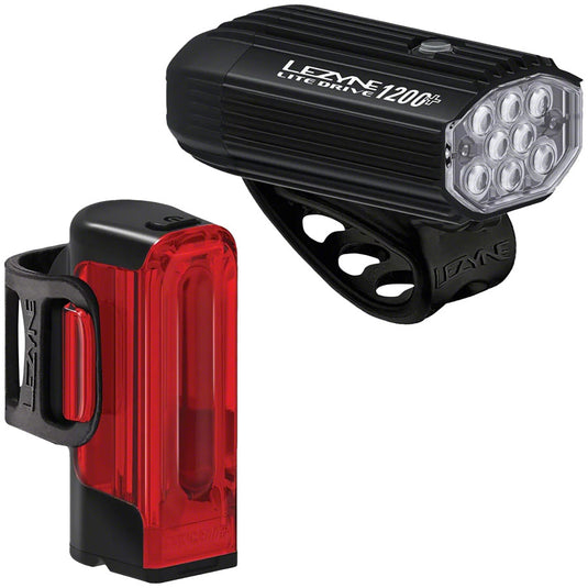 Lezyne-Lite-Drive-1200-Front-Strip-Drive-400-Rear-Headlight-&-Taillight-Set-Flash-HDLG0529