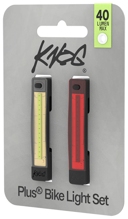 Load image into Gallery viewer, Knog Plus Lights, Front/Rear Set, Black
