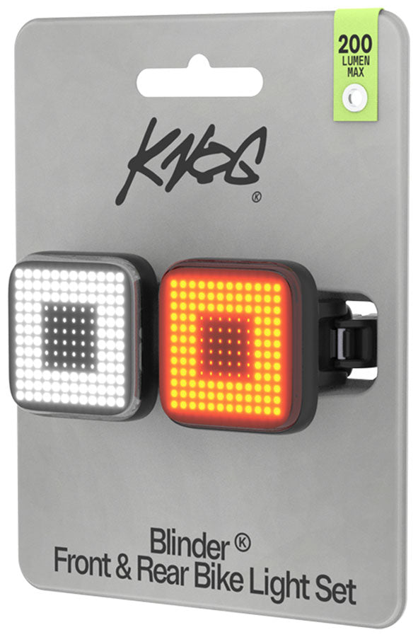 Load image into Gallery viewer, Knog Blinder Square Twinpack Headlight and Taillight Set
