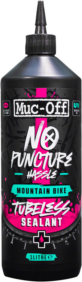 Pack of 2 Muc-Off No Puncture Hassle Tubeless Tire Sealant - 1L Bottle