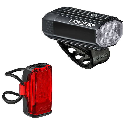 Lezyne-Micro-Drive-800-KTV-Drive-Pro-Headlight-&-Taillight-Set-Flash-LGST0515
