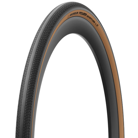 Michelin Power Adventure Classic TS TLR, Gravel Tire, 700x30C, Folding, Tubeless Ready, GUM-X, GUM-X, 3x100TPI, Tanwall