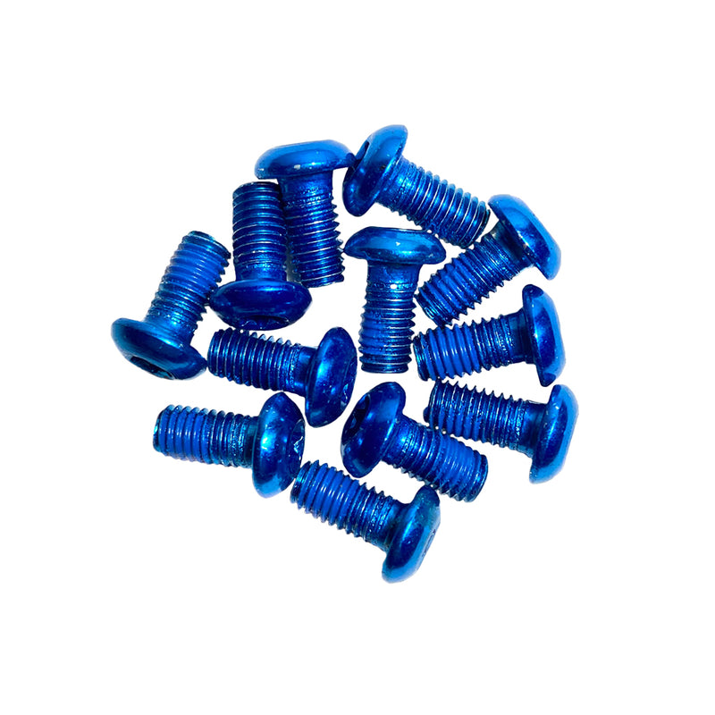 Load image into Gallery viewer, Miles Wide Steel Rotor Bolts, Blue

