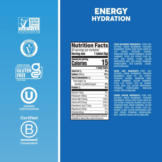 Nuun Nuun Energy, Fresh Lime, 8/Count