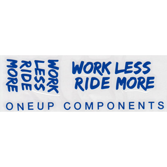 OneUp Components Riser Bar Decal Kit, Blue